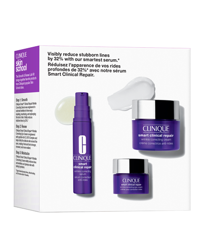 Clinique skin school supplies: smooth + renew lab gift set