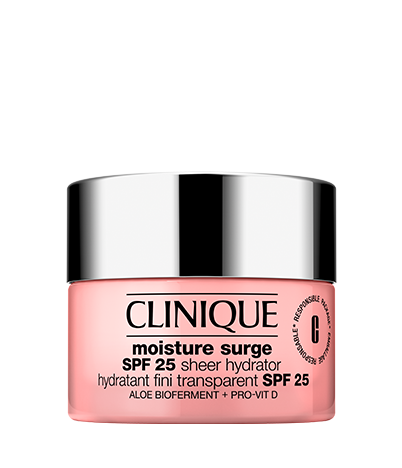 Clinique Moisture Surge Sheer Hydrator SPF25 Perfect for Daily Wear - Light Creamy, Size: 50ml (WORTH £44.00) Sale