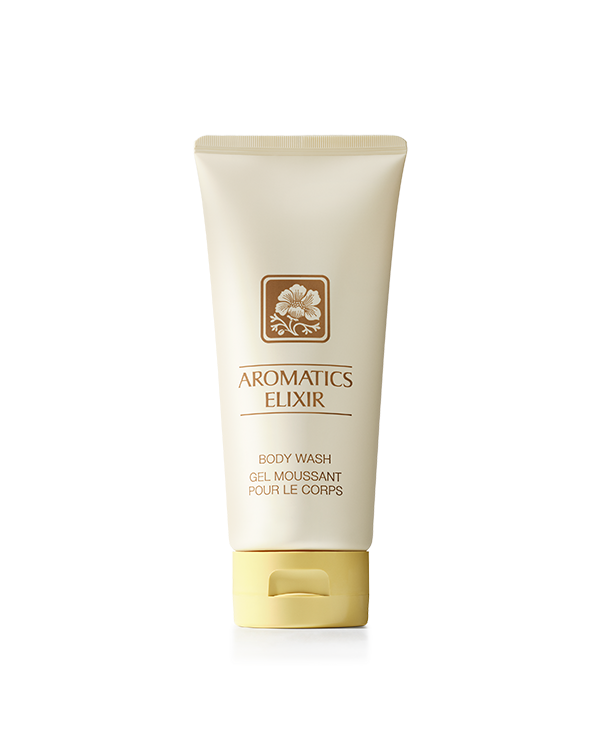 Aromatics Elixir™ Body Wash, A&amp;nbsp;shimmering gold gel that gently washes the body with fragrance.