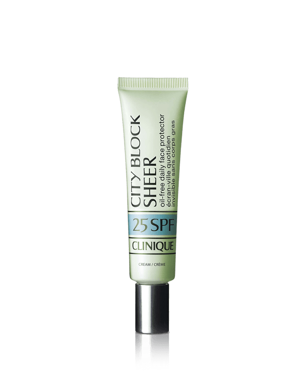 City Block™ Sheer Oil-Free Daily Face Protector SPF 25, Wear SPF every day. You&#039;ll look younger, longer. Backs of hands need SPF, too.