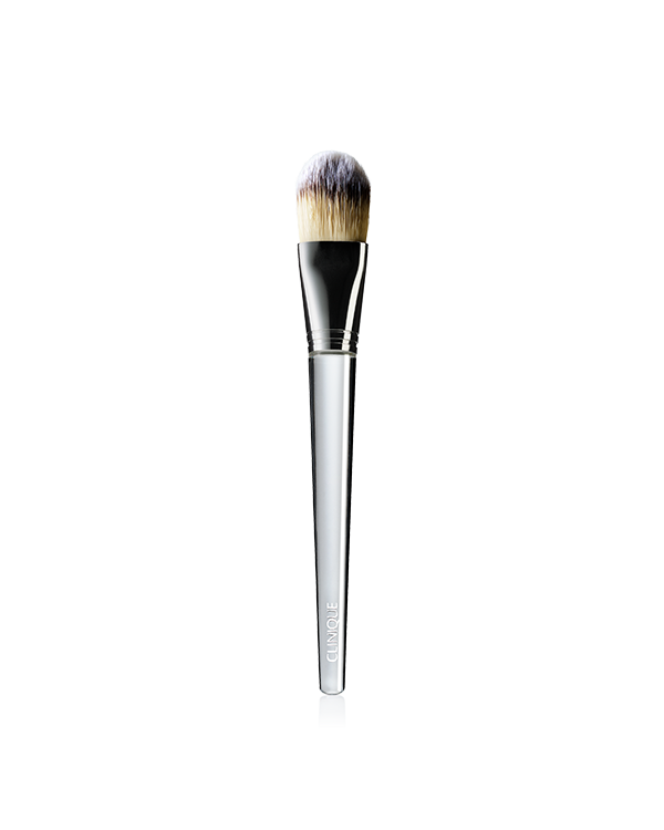 Foundation Brush, Flat, tapered brush for flawless application, seamless coverage. Flat surface is perfect for all-over application including narrow areas of face. Unique anti-bacterial technology.