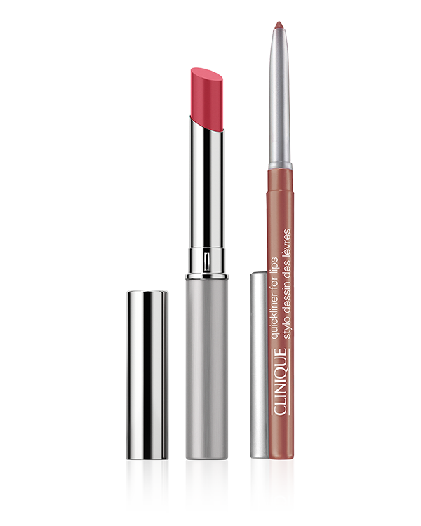 Everyday Lip Duo, A lipstick and lip liner duo for the perfect lip combo in the new Pink Honey shade of Almost Lipstick with the Quickliner™ For Lips to define your lips for all-day wear.