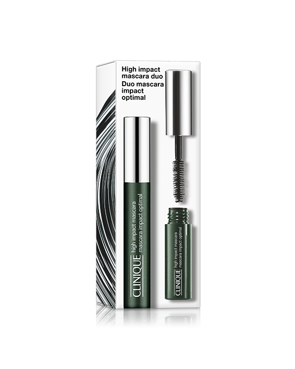 High Impact Mascara Duo Gift Set, Double up on our bestselling High Impact™ mascara in two sizes: a &lt;strong&gt;full size&lt;/strong&gt; for home, and a travel size for on the go. &lt;strong&gt;Worth £38.&lt;/strong&gt;
