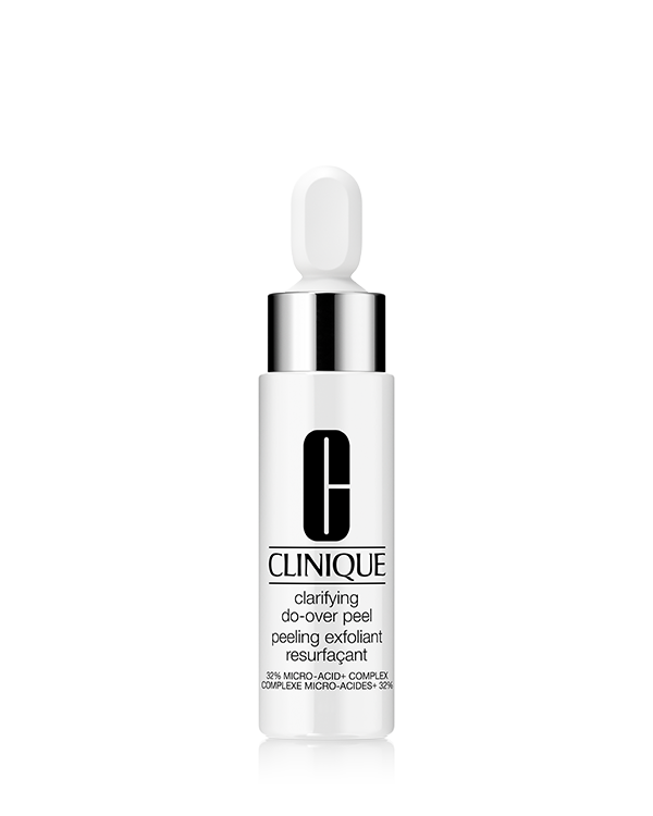 Clarifying Do-Over Peel, With a special 32% Micro-Acid+ Complex, reveals fresher surface cells for skin that looks radiant and renewed.