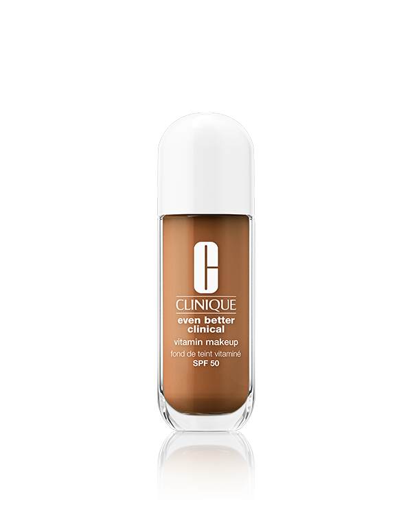 NEW Even Better Clinical Vitamin Makeup SPF 50 – Skin Tint Foundation, Oil-free SPF foundation delivers light coverage and a radiant finish that leaves skin with a natural-, healthy-looking radiance, making it the best lightweight foundation.