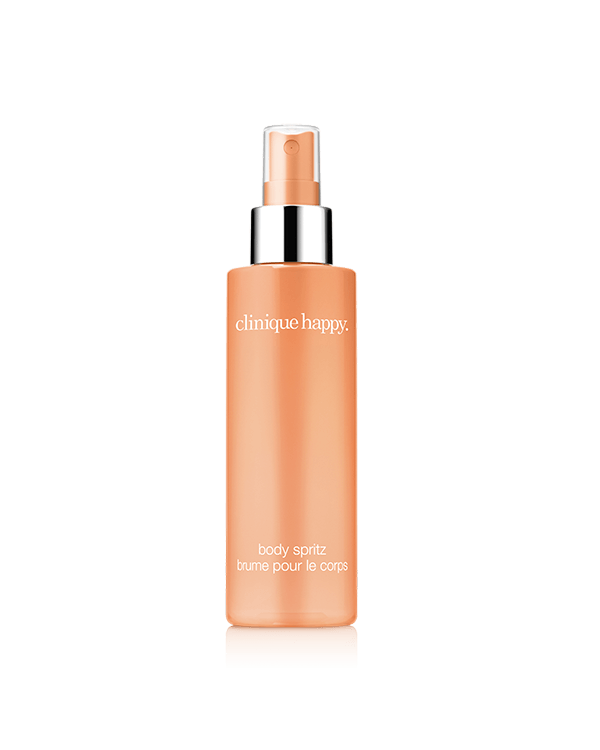 Clinique Happy™ Body Spritz, Clinique Happy™ perfume now in a fresh body spray, bursting with joy.