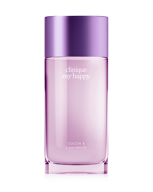 Clinique My Happy™ Cocoa &amp; Cashmere, An Oriental Ambery scent to wear alone or layer.