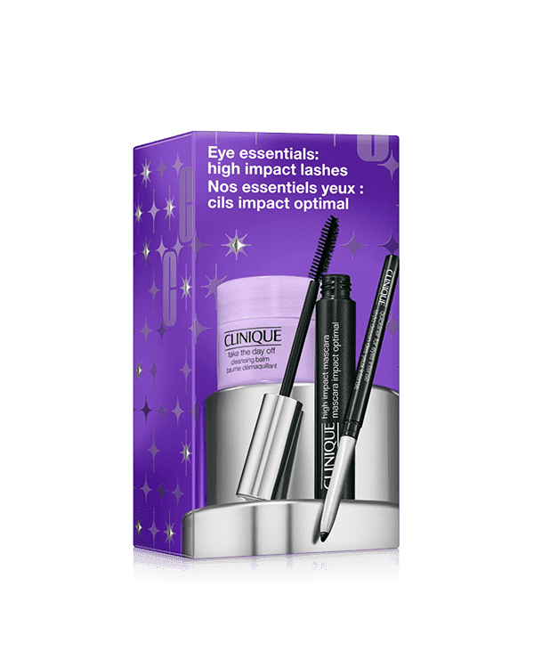 Eye Essentials: High Impact Lashes Mascara Set, A set of eye makeup essentials, including a full size of our beloved buildable mascara. Worth £44.