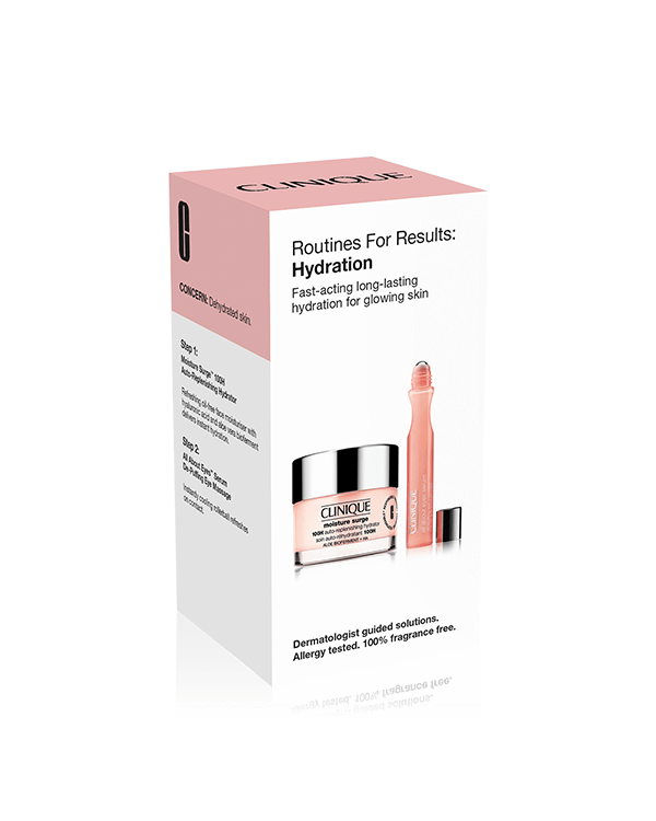 Routines For Results: Hydration Skincare Gift Set, Dermatologist guided duo featuring &lt;strong&gt;two full sizes&lt;/strong&gt; delivers fast-acting hydration for glowing skin. &lt;strong&gt;Worth £61, buy for £35 and save -42%&lt;/strong&gt;.