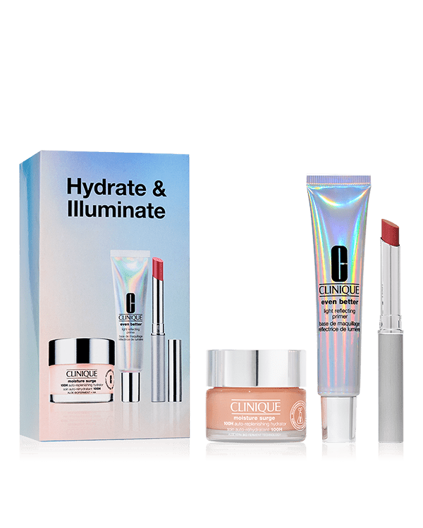Hydrate &amp; Illuminate Beauty Gift Set, This makeup and skincare set is stocked with everything you need to glow all day, every day. &lt;strong&gt;Worth £81.50, buy for £45 and save £36.&lt;/strong&gt;