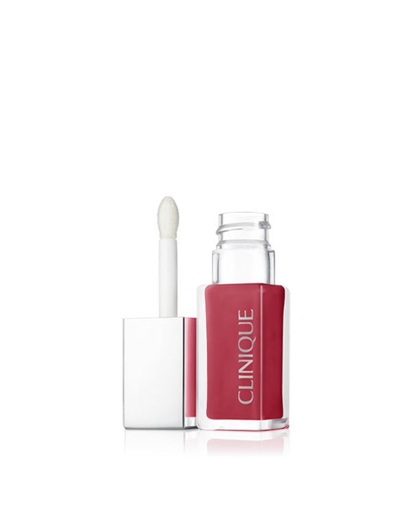 Clinique Pop™ Lip + Cheek Oil in Black Honey, A two-in-one tinted oil that delivers a dewy pop of color for lips and cheeks. In 2 surprisingly flexible shades.